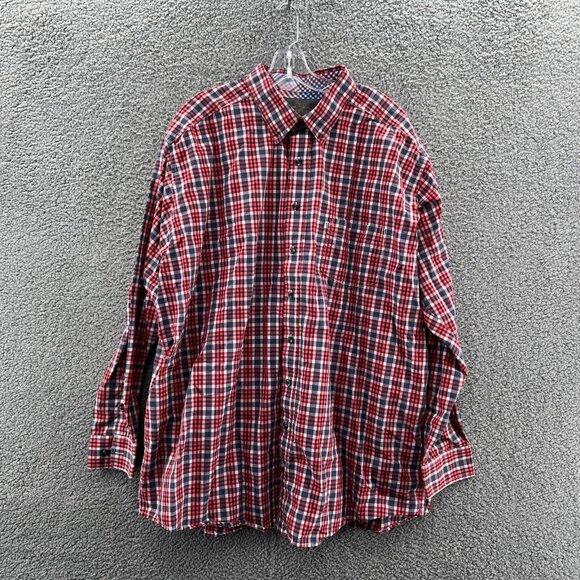 Panhandle Tuf Cooper Performance Western Shirt Mens XXL Long Sleeve Button-Down - Picture 1 of 9